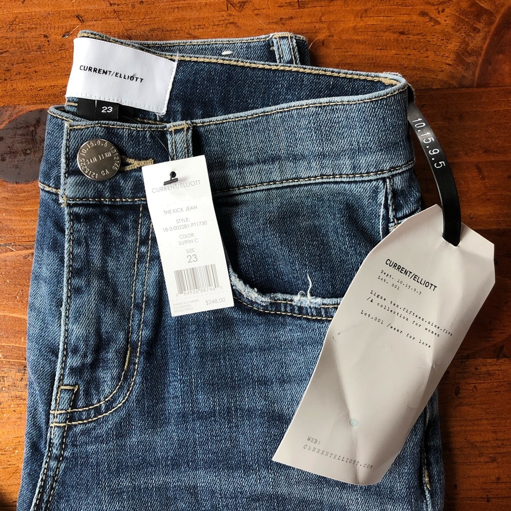 Current/Elliot - The Kick Jean Sutfin C Crop - Women’s 23 - Picture 3 of 7